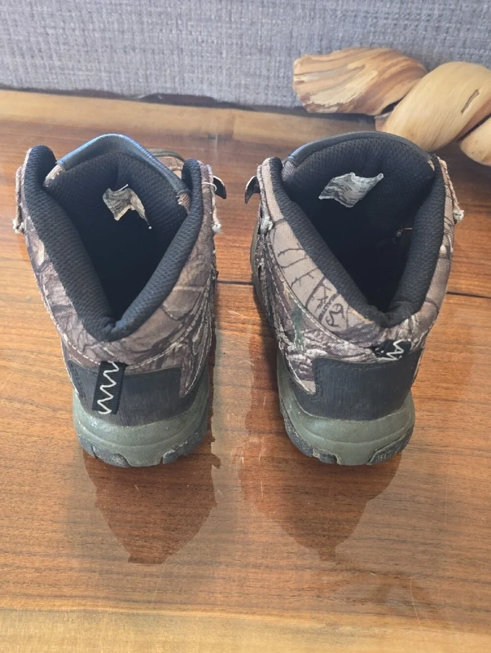 Realtree Brown Camo Kids Hiking Boots